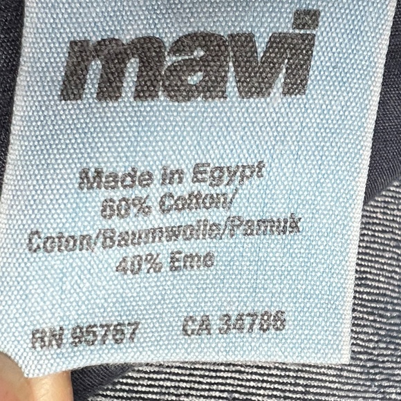 Mavi Jeans Molly Bootcut Size 31 / 34 Cotton Blend 8" Low Rise Med Dark Wash - Picture 7 of 9